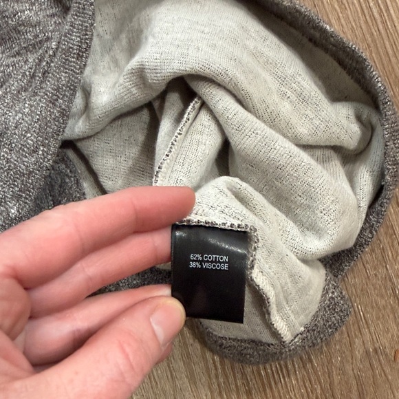 NWT Peruvian Connection Gray Marled Petra Gathered Front Midi Dress XS - Picture 9 of 9